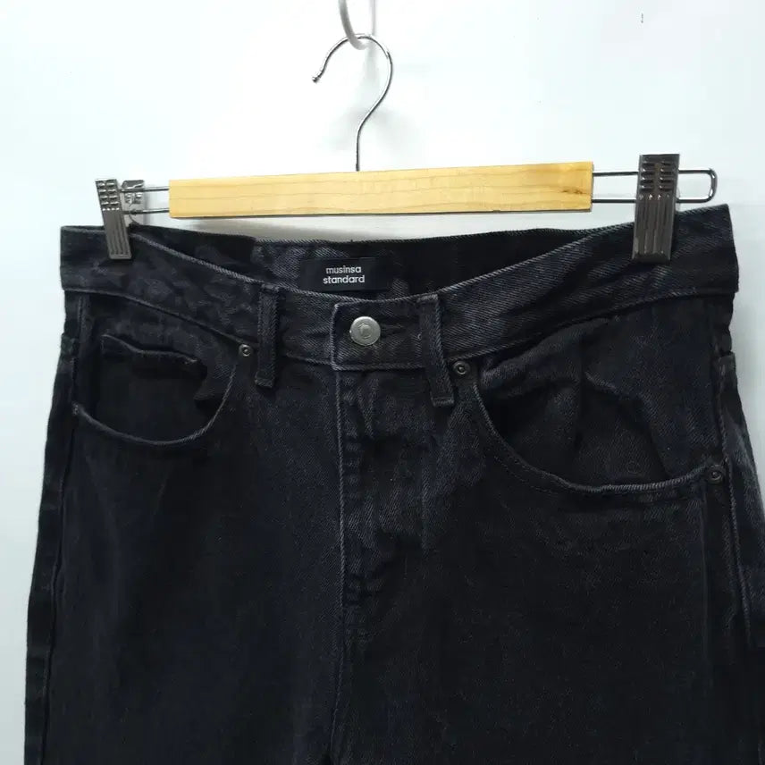 [BUNJANG] Musinsa Standard Semi Wide Black Jeans / 무신사 스탠다드 세미와이드 블랙진 (30~31)