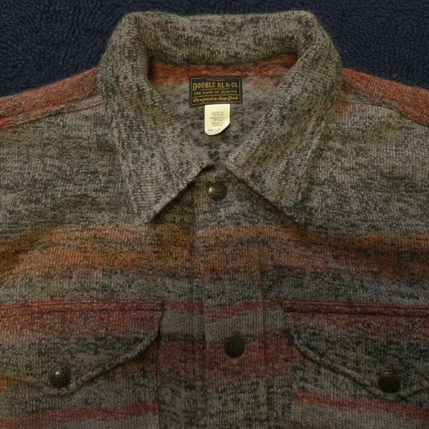 [BUNJANG] RRL Striped Shirt Jacket L / 더블알엘 RRL 스트라이프 울 자켓 L