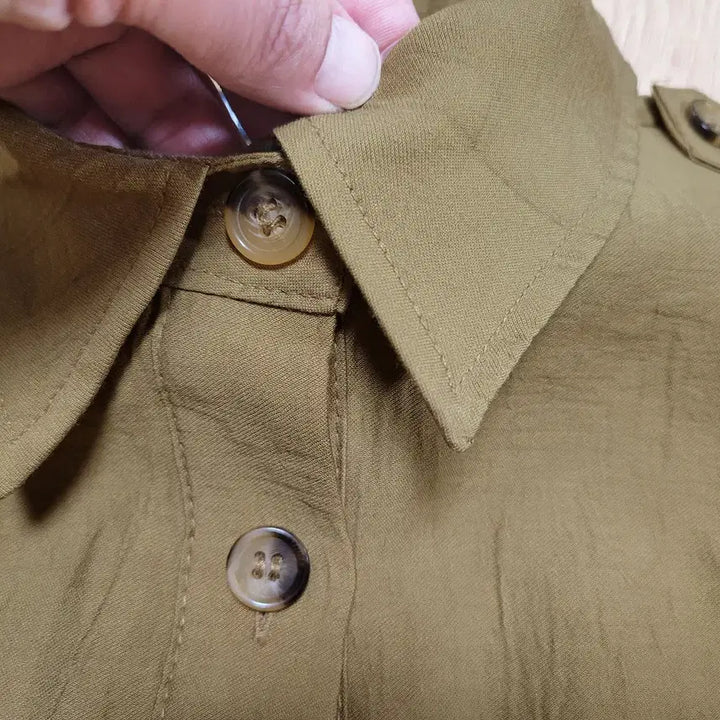 [BUNJANG] ZARA Belted Shirt Dress Camel Beige / 자라(ZARA) 벨티드 셔츠원피스 44-55 새상품