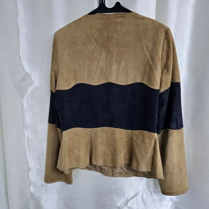 [BUNJANG] Salvatore Ferragamo Suede &amp; Leather Color-Block Jacket / 페라가모 스웨이드 배색 천연 가죽자켓 (1995)