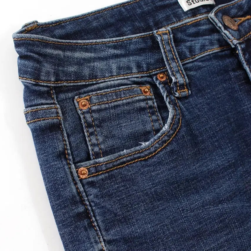 [BUNJANG] Acne Studios Vintage Mid-Wash Denim Bootcut Pants / 아크네 스튜디오 Acne 빈티지 중청 데님 부츠컷 팬츠
