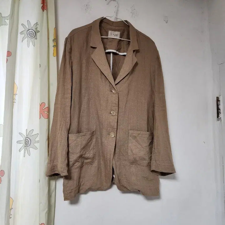[BUNJANG] Linen Casual Jacket Blazer / 린넨 캐주얼 자켓 블레이저  100~105