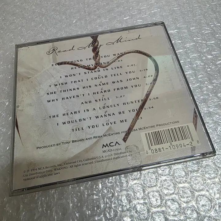 [BUNJANG] Reba McEntire Read My Mind CD / 리바 매킨타이어   Reba McEntire Read My Mind