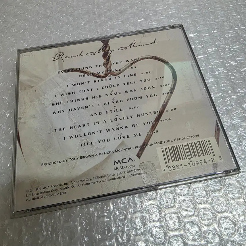[BUNJANG] Reba McEntire Read My Mind CD / 리바 매킨타이어   Reba McEntire Read My Mind