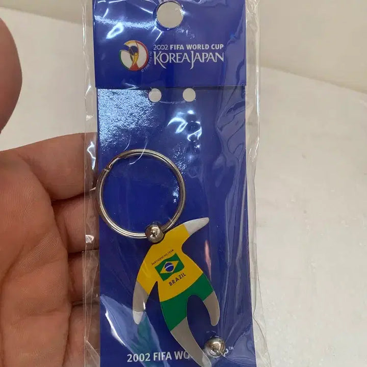 [BUNJANG] Brazil 2002 World Cup Metal Keychain / 브라질 2002년 월드컵 고급메탈 열쇠고리/  요316