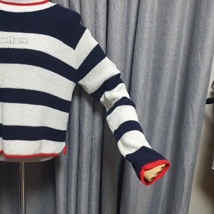 [BUNJANG] It Michaa Cool Stripe Knit / 잇미샤 시원단가라 니트