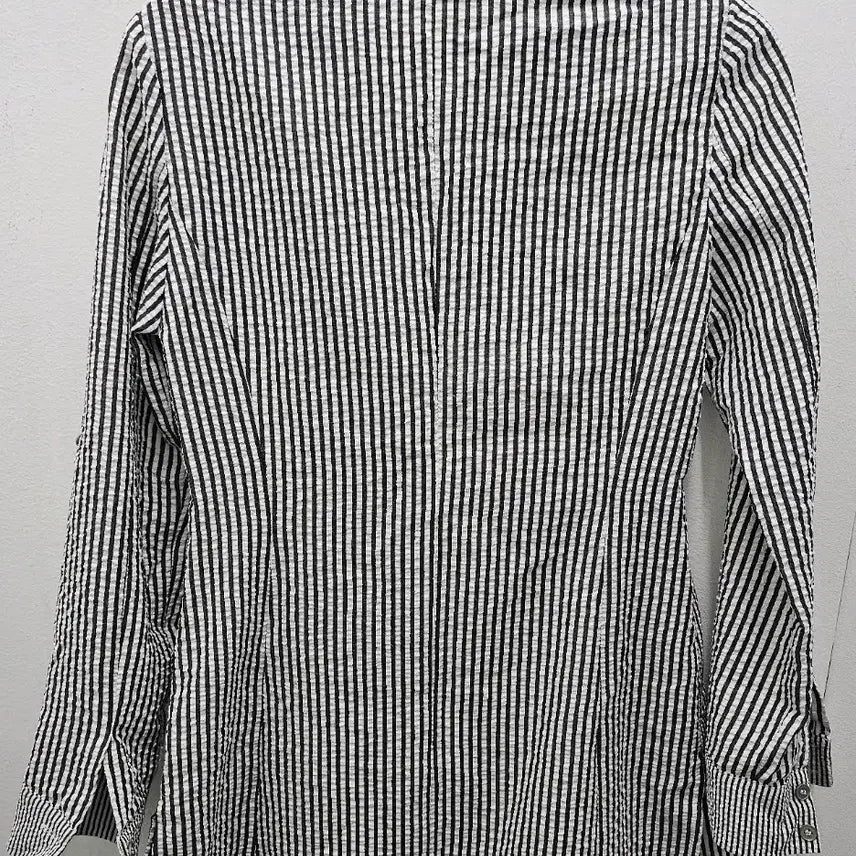 [BUNJANG] M.ELIN Striped Long Shirt (Size 55) / M.ELIN 스트라이프 롱셔츠 (55)