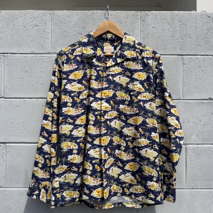 [BUNJANG] Beams Aloha Long-Sleeve Shirt / 빔즈 알로하 긴팔 셔츠