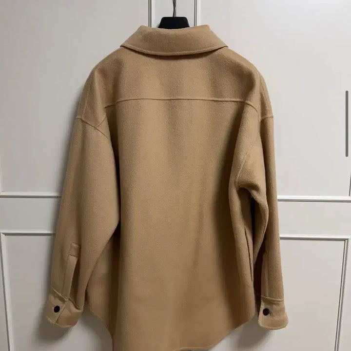 [BUNJANG] Theory Cashmere Shirt Jacket Beige / 띠어리 캐시미어 셔츠 자켓 베이지