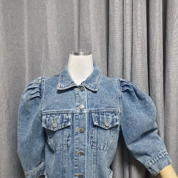 [BUNJANG] Puff Denim Jacket / 퍼프 데님 자켓