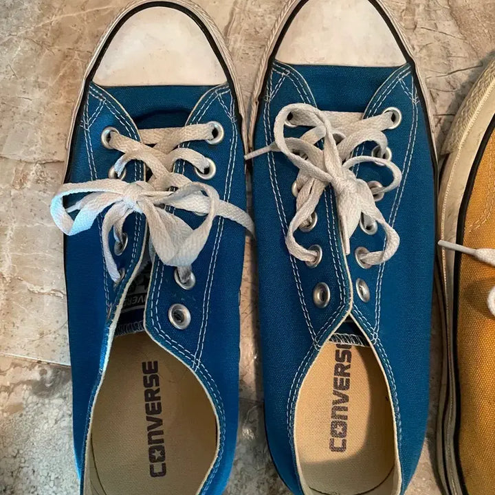 [BUNJANG] Converse Chuck Taylor Low Top Sneakers - Yellow/Blue - Size 250 - Bundle Set / 컨버스 척테일러 로우컷 스니커즈 노랑/파랑 250 일괄판매