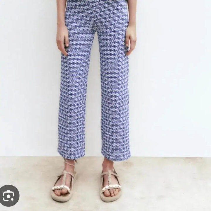 [BUNJANG] ZARA Terry Knit Pattern Pants / ZARA 자라 테리니트 패턴바지 ( 허리밴딩)