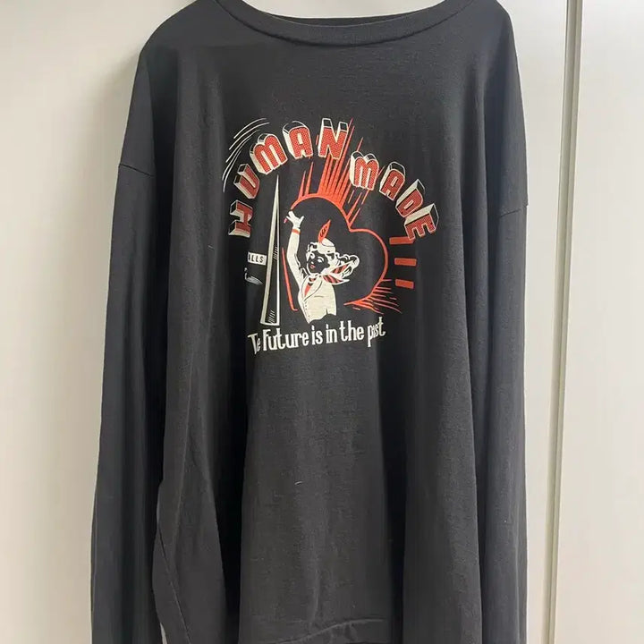 [BUNJANG] Human Made Black Long Sleeve T-Shirt / 휴먼메이드 검정색 긴팔 티셔츠