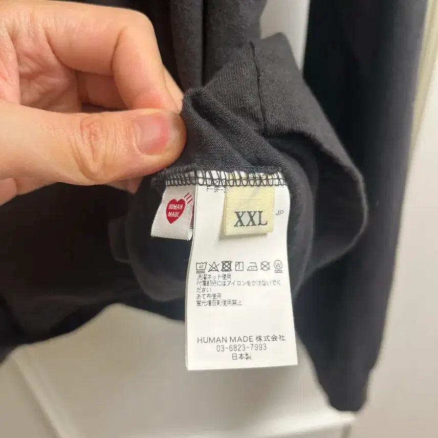 [BUNJANG] Human Made Black Long Sleeve T-Shirt / 휴먼메이드 검정색 긴팔 티셔츠