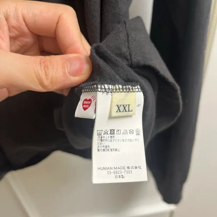 [BUNJANG] Human Made Black Long Sleeve T-Shirt / 휴먼메이드 검정색 긴팔 티셔츠