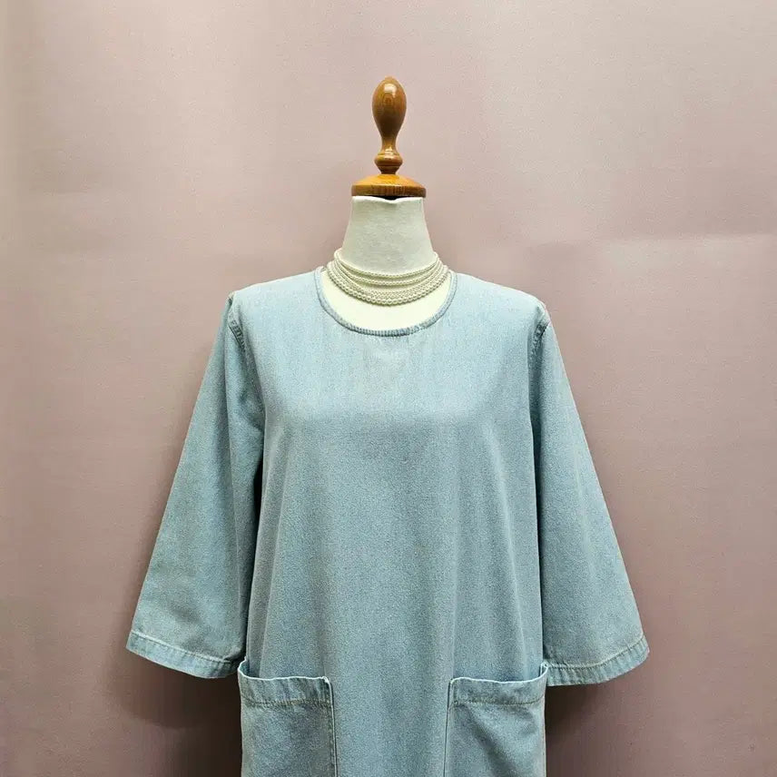 [SOLD OUT] 연청 포켓 프릴 롱원피스
