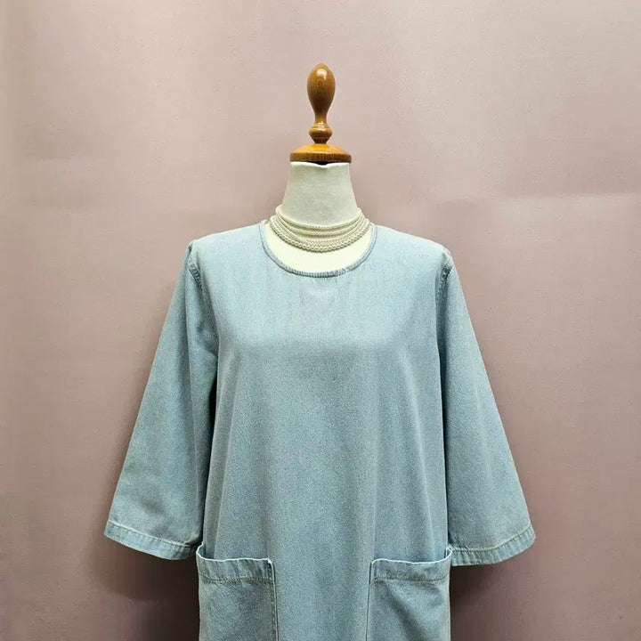 [SOLD OUT] 연청 포켓 프릴 롱원피스