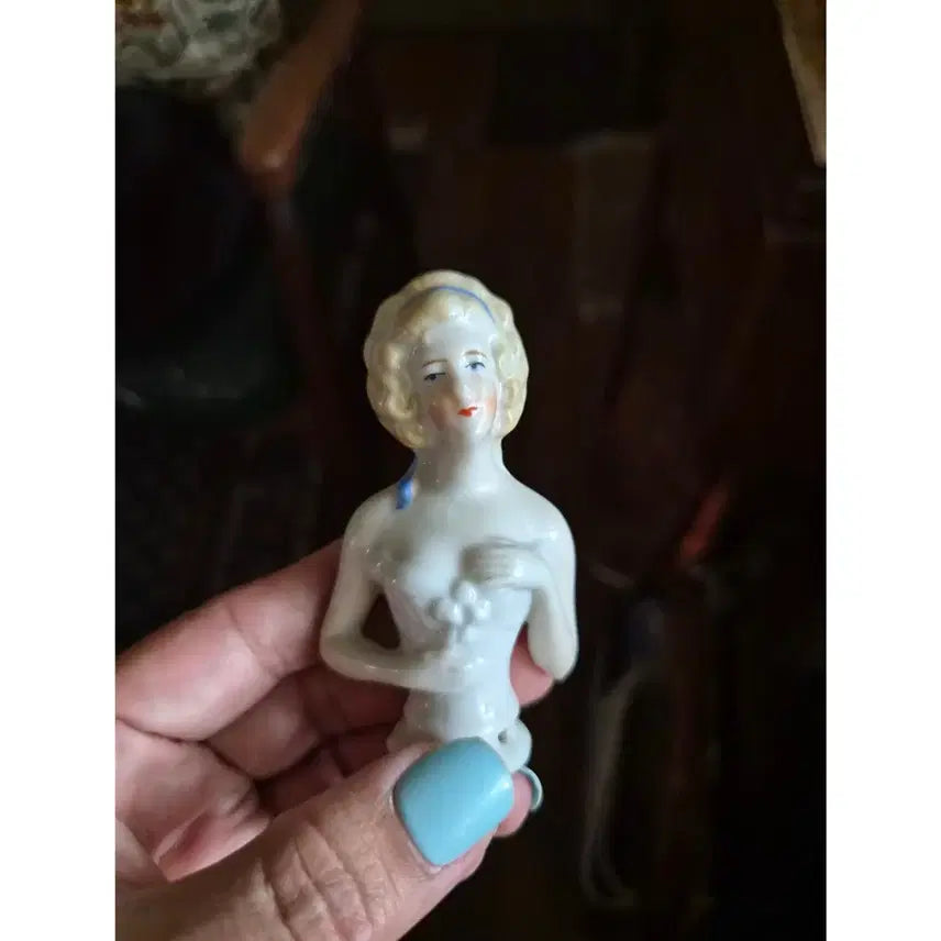 [BUNJANG] Vintage Half Doll with Blue Hairband / 빈티지 하프돌(블루 헤어밴드)