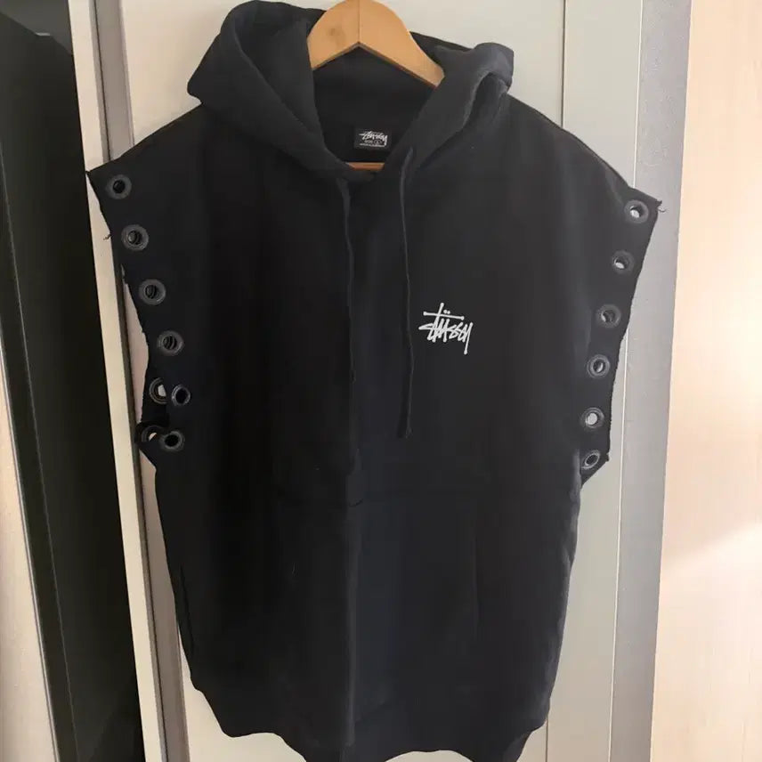 [BUNJANG] Stussy x Junya Watanabe Sleeveless Hoodie / 스투시 준야와타나베 슬리브리스 후드