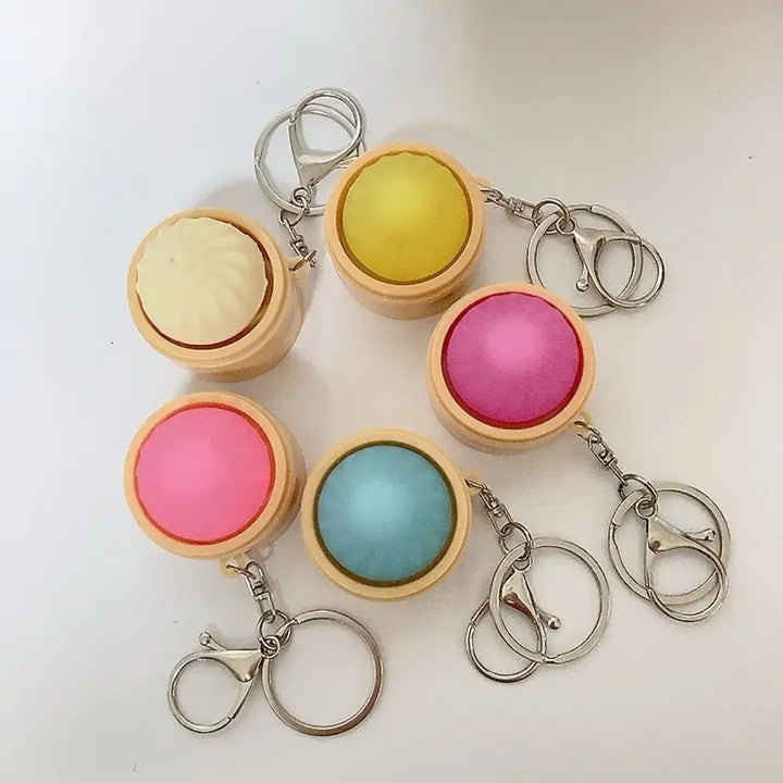 [BUNJANG] Dumpling Shape Clicker Keychain / 만두 모양 클릭커 키링