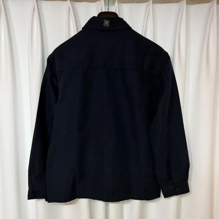 [BUNJANG] Uniqlo Linen Shirt Jacket Navy (Unisex) M / [새 상품] 유니클로 린넨셔츠자켓 m(남녀공용)