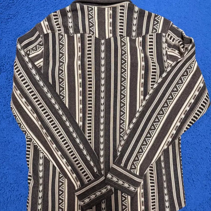 [SOLD OUT] [BUNJANG] RRL Slim Fit Knit Jacquard Western Shirt / RRL 슬림핏 니트 자카드 웨스턴 셔츠 L