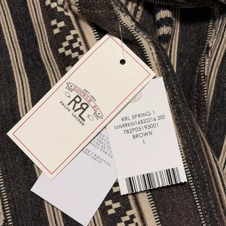 [SOLD OUT] [BUNJANG] RRL Slim Fit Knit Jacquard Western Shirt / RRL 슬림핏 니트 자카드 웨스턴 셔츠 L
