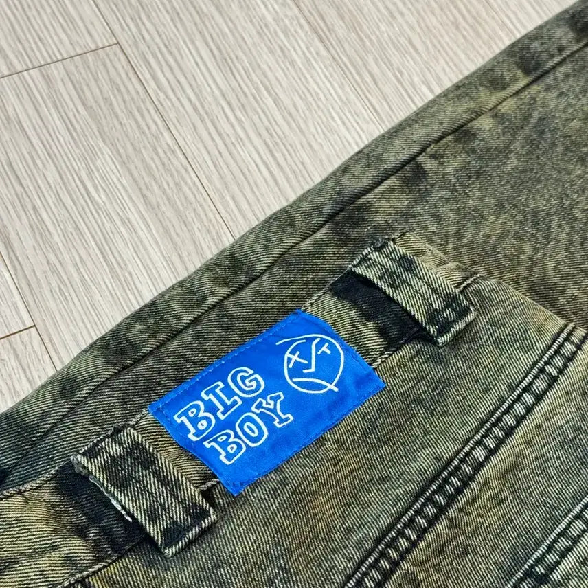 [BUNJANG] Polar Skate Co. Big Boy Baggy Fit Jeans Khaki M / 폴라스케이트 빅보이 카키 M 배기 polarskateco bigboy