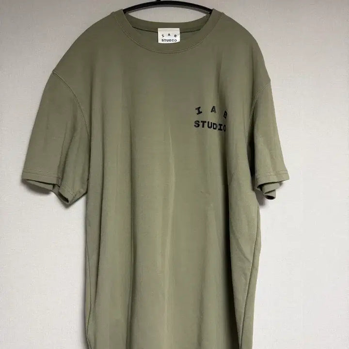 [BUNJANG] IAB Studio Short Sleeve T-Shirt Olive Green L / 아이앱 반팔 올리브 그린 L
