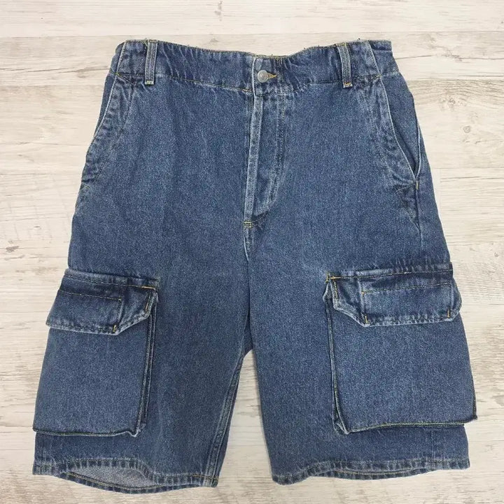 [BUNJANG] Sandro Homme Button-Fly Denim Shorts Size 31 / 산드로옴므 데님 반바지 31사이즈 버튼플라이 상태 최상
