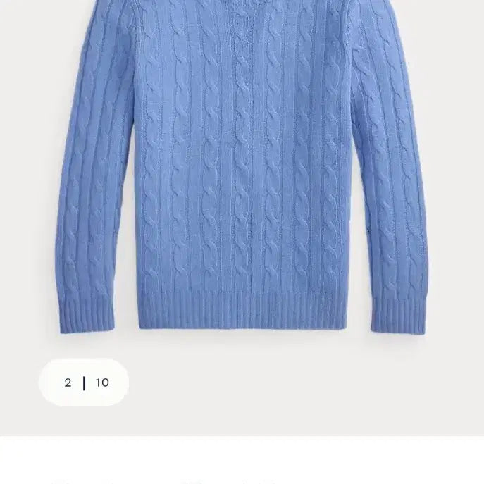 [BUNJANG] Polo Ralph Lauren Luxury Silk Cashmere Cable Knit Sweater / (희귀템) 폴로 랄프로렌 골프 럭셔리 실크 캐시미어 케이블 스웨터 105