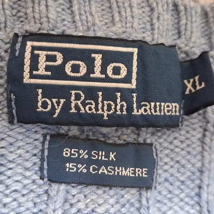[BUNJANG] Polo Ralph Lauren Luxury Silk Cashmere Cable Knit Sweater / (희귀템) 폴로 랄프로렌 골프 럭셔리 실크 캐시미어 케이블 스웨터 105