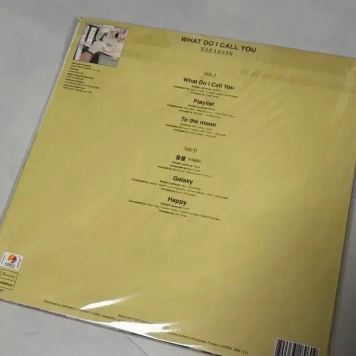 [BUNJANG] Taeyeon What Do I Call You LP (Sealed) / 태연 What Do I Call you LP 미개봉