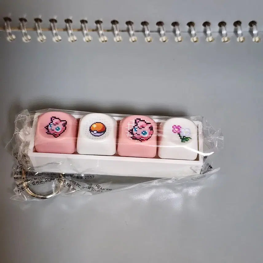 [BUNJANG] Tony Moly Pikachu Keycap Keychain - Purin / 올리브영 토니모리 포켓몬 키캡 키링 - 푸린
