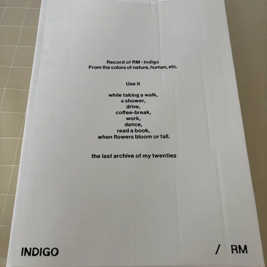 [BUNJANG] BTS RM Indigo Book Edition Unsealed Album / Bts rm indigo 개봉앨범 북에디션 버전