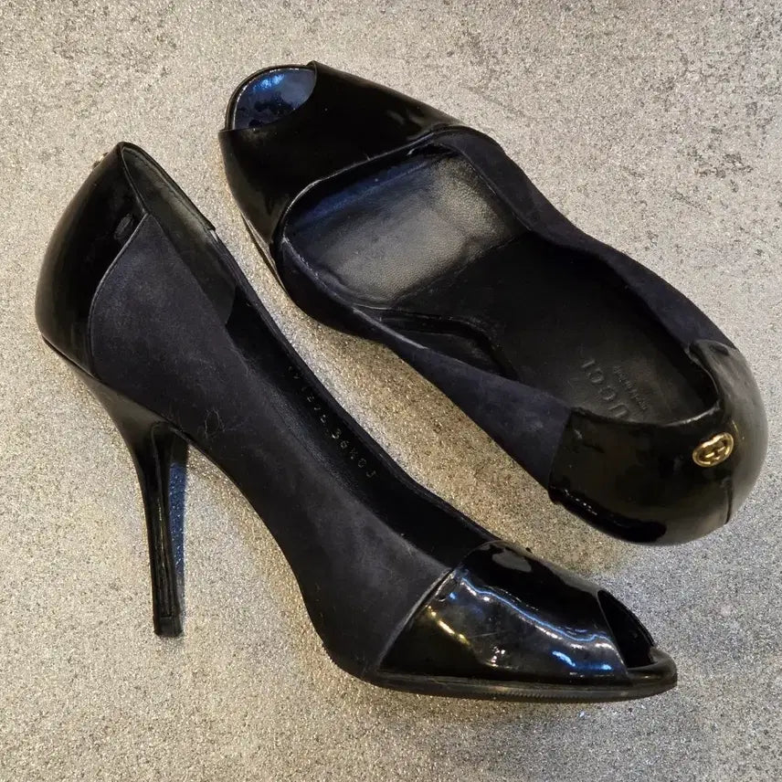 [BUNJANG] Gucci Patent Leather Interlocking G Logo Pumps Size 36.5 / 구찌 페이던트 레더 인터로킹 G로고 펌프스 36.5