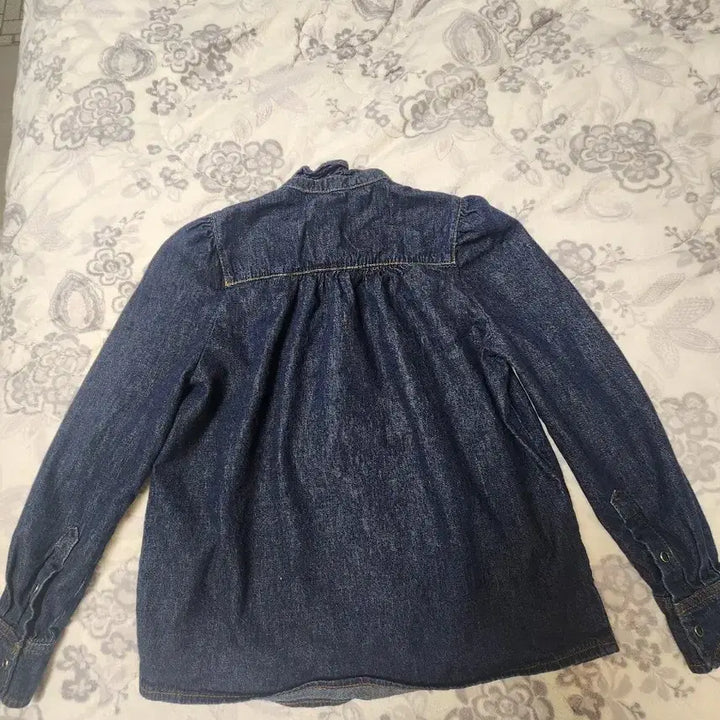 [BUNJANG] ba&amp;sh Denim Blouse Size 44-55 / ba&amp;sh) 귀여운 데님블라우스44~55