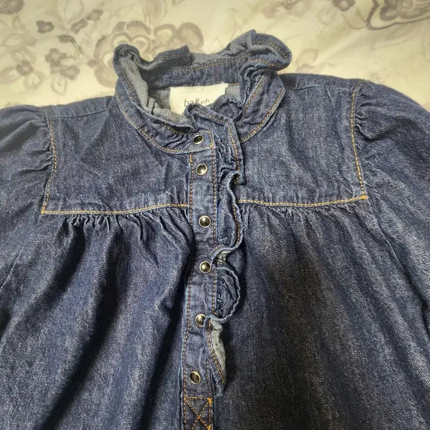 [BUNJANG] ba&amp;sh Denim Blouse Size 44-55 / ba&amp;sh) 귀여운 데님블라우스44~55