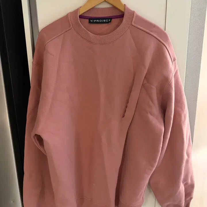 [BUNJANG] Y PROJECT Pink Sweatshirt / 와이프로젝트 핑크 스웻셔츠
