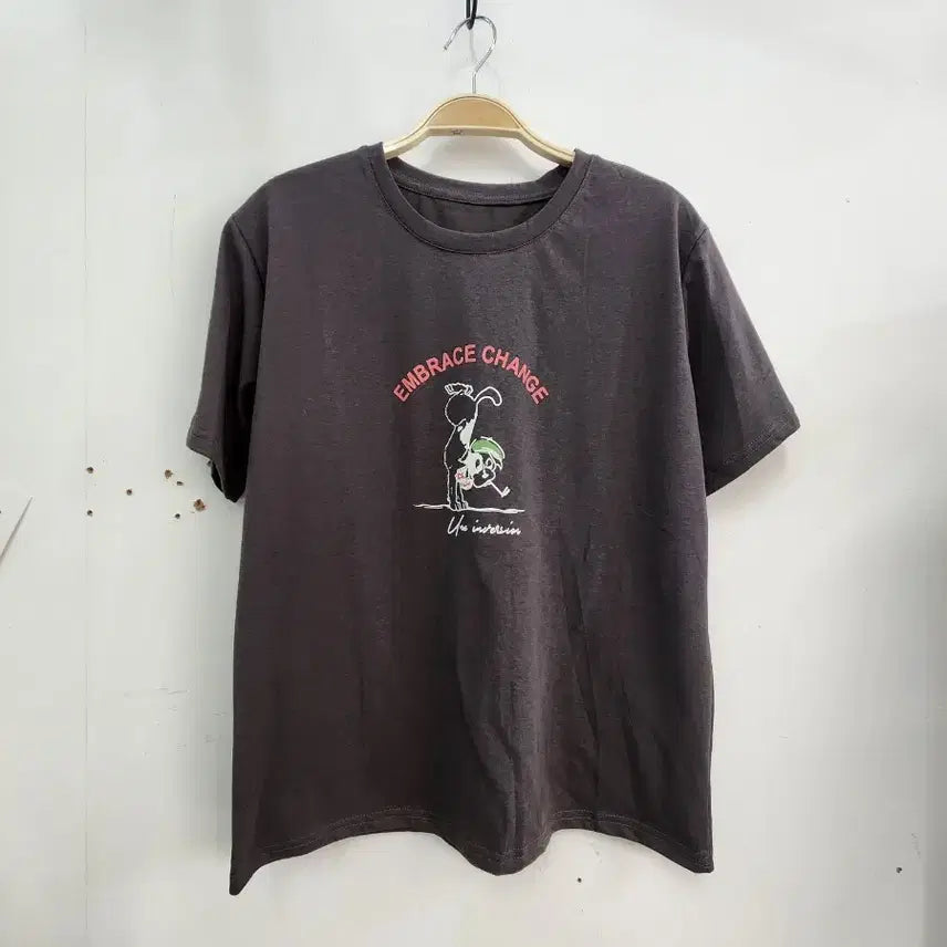 [BUNJANG] Washing Printing Half-Sleeve T-shirt / 워싱프린팅 반팔티 (새상품)
