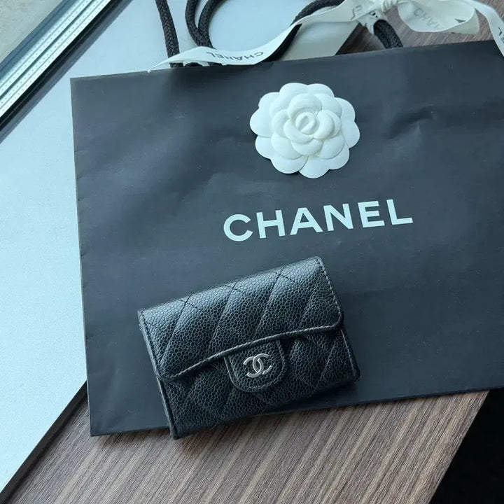 [BUNJANG] Chanel Snap Card Holder Silver Hardware / 정품) 샤넬 똑딱이 카드지갑 은장