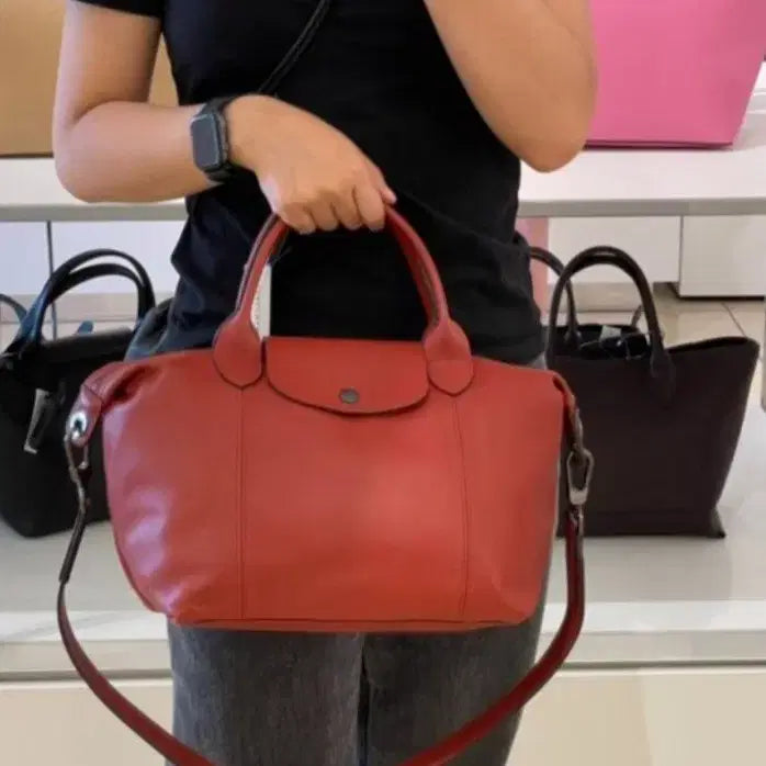 [BUNJANG] Longchamp Leather Tote Bag / 정품이고 ㅡ롱샴 ㅡ가죽.토트백