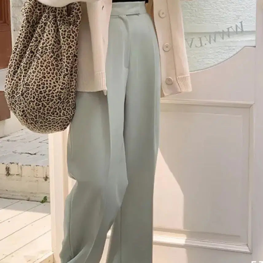 [BUNJANG] FRENCH OF PASTEL Wide Pintuck Long Slacks / 프렌치오브 파스텔 와이드 핀턱 롱 슬랙스