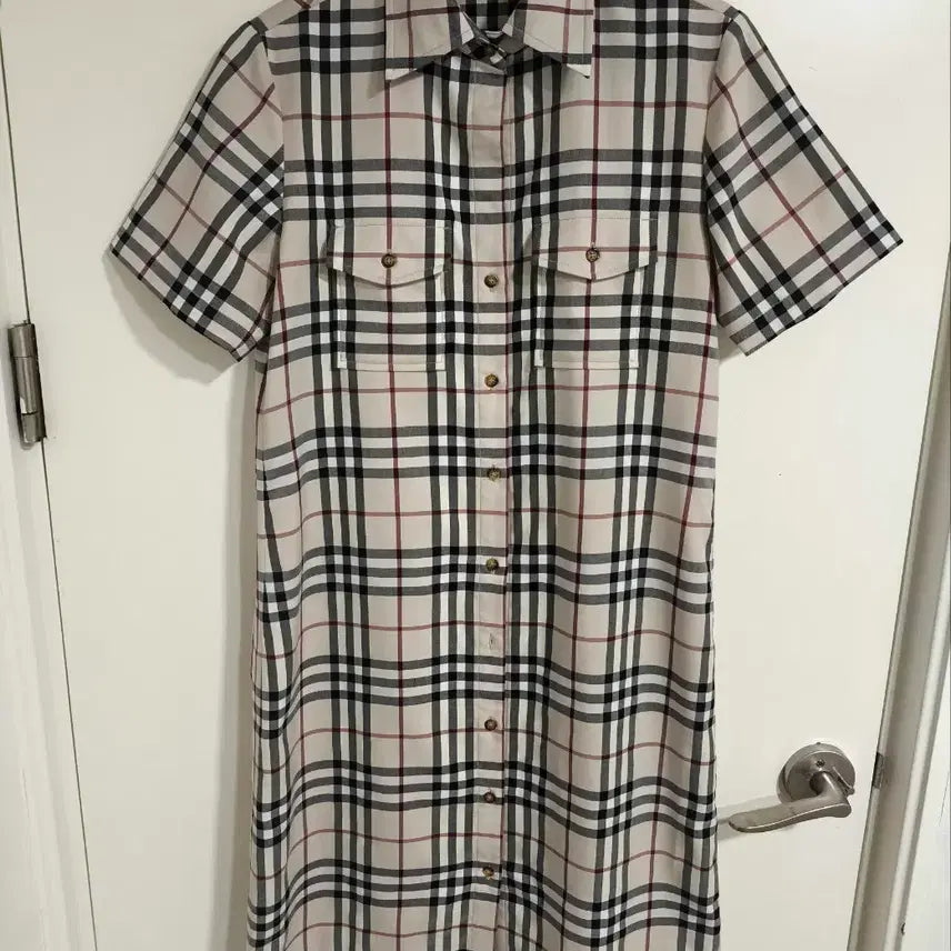 [BUNJANG] Burberry London Nova Check Shirt Dress / 55~66 버버리 런던 노바체크 셔츠 원피스