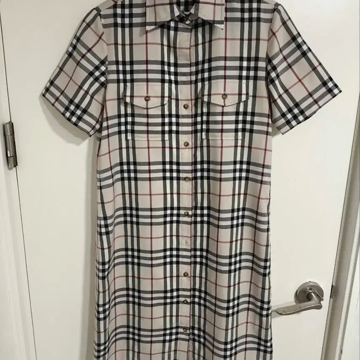[BUNJANG] Burberry London Nova Check Shirt Dress / 55~66 버버리 런던 노바체크 셔츠 원피스