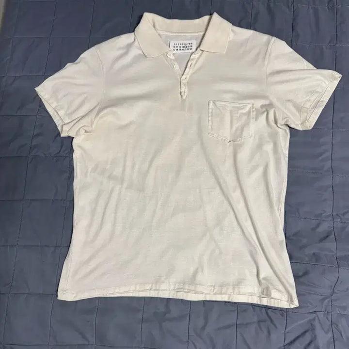 [BUNJANG] Maison Margiela Polo Shirt Off-White / 메종 마르지엘라 폴로티셔츠