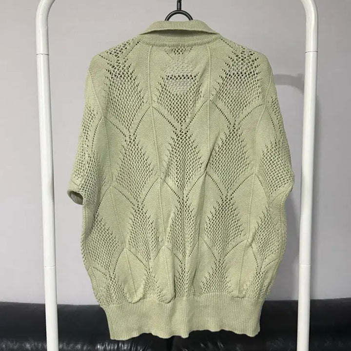 [BUNJANG] Afterpray Crochet Half Knit Cardigan M / [에프터프레이] 크로쉐 하프니트 가디건 M