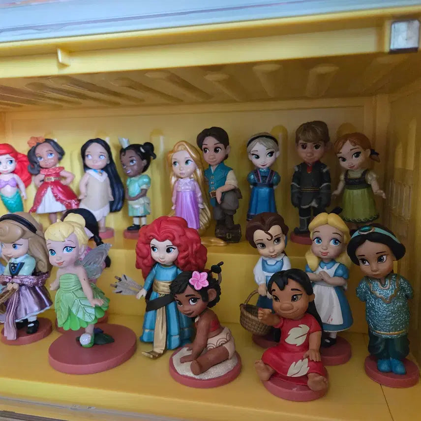 [BUNJANG] Disney Baby Doll Princess Figure Set (20 Pieces) / 디즈니 베이비돌 공주 피규어 20세트