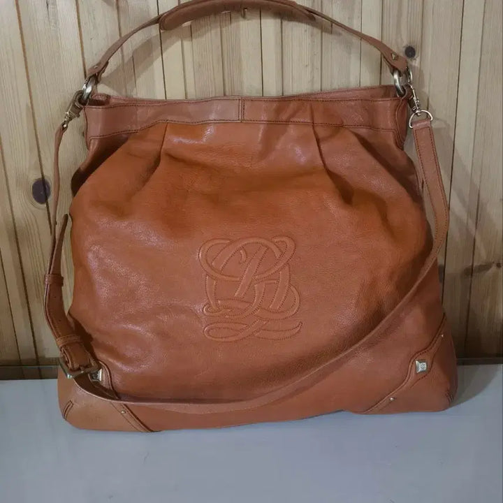 [BUNJANG] Louis Quatorze Two-Tone Leather Hobo Bag / 루이까또즈 토트백 숄더백 투톤레더 호보백