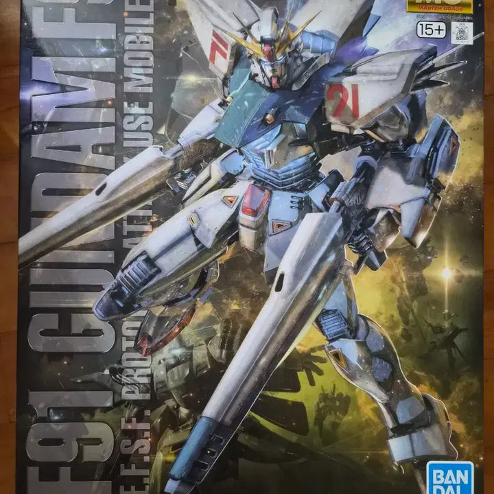[BUNJANG] Bandai MG Gundam F91 Plastic Model Kit / MG 건담 F91 프라모델+델피데칼